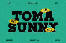 Toma Sunny Slab Serif Font