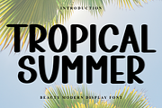 Tropical Summer, a Script Font by FreshTypeINK (Thumbnail 1 of 8)