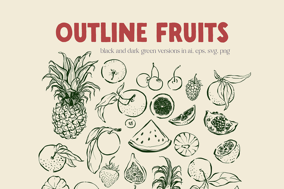 Fruit illustration vector poster, an Object Graphic by Yuliya Derbisheva (Photo 8 of 10)