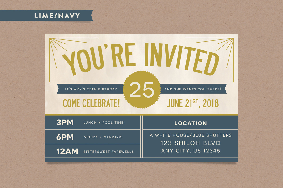 Invitation Postcard, a Card Template by Every Tuesday (Photo 3 of 4)