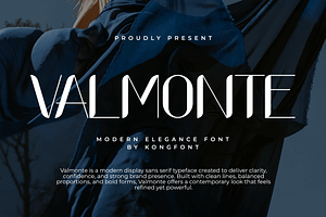 Valmonte - Modern Elegance Font, a Font by overlaytemplates
