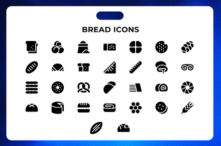 Bread Icons, an Icon by Wencory