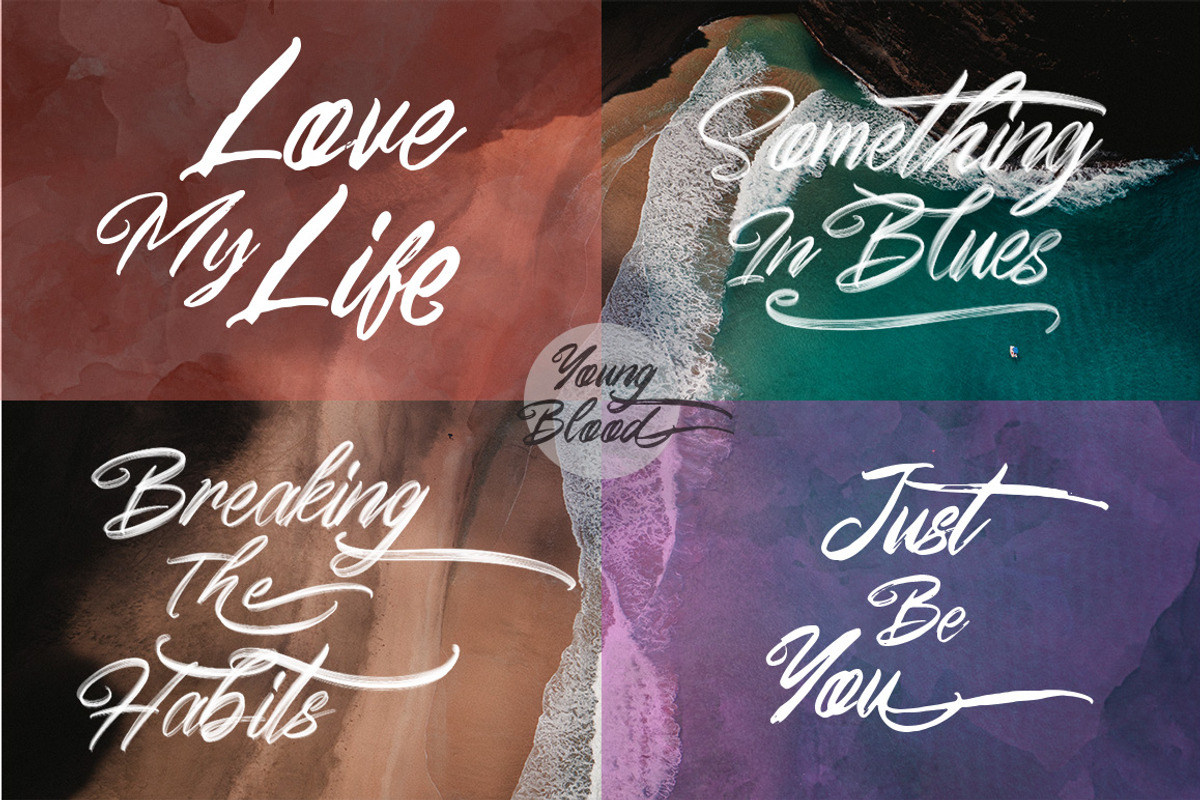 Young Blood SVG and Solid Script preview 6