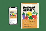 Weekend Local Farmer Market, a Poster Template by Me55enjah Design (Thumbnail 1 of 4)
