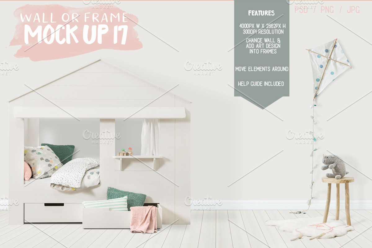 30 for $30 Kids Room MockUps + BONUS, a Product Mockup by Whimsicality (Photo 11 of 43)