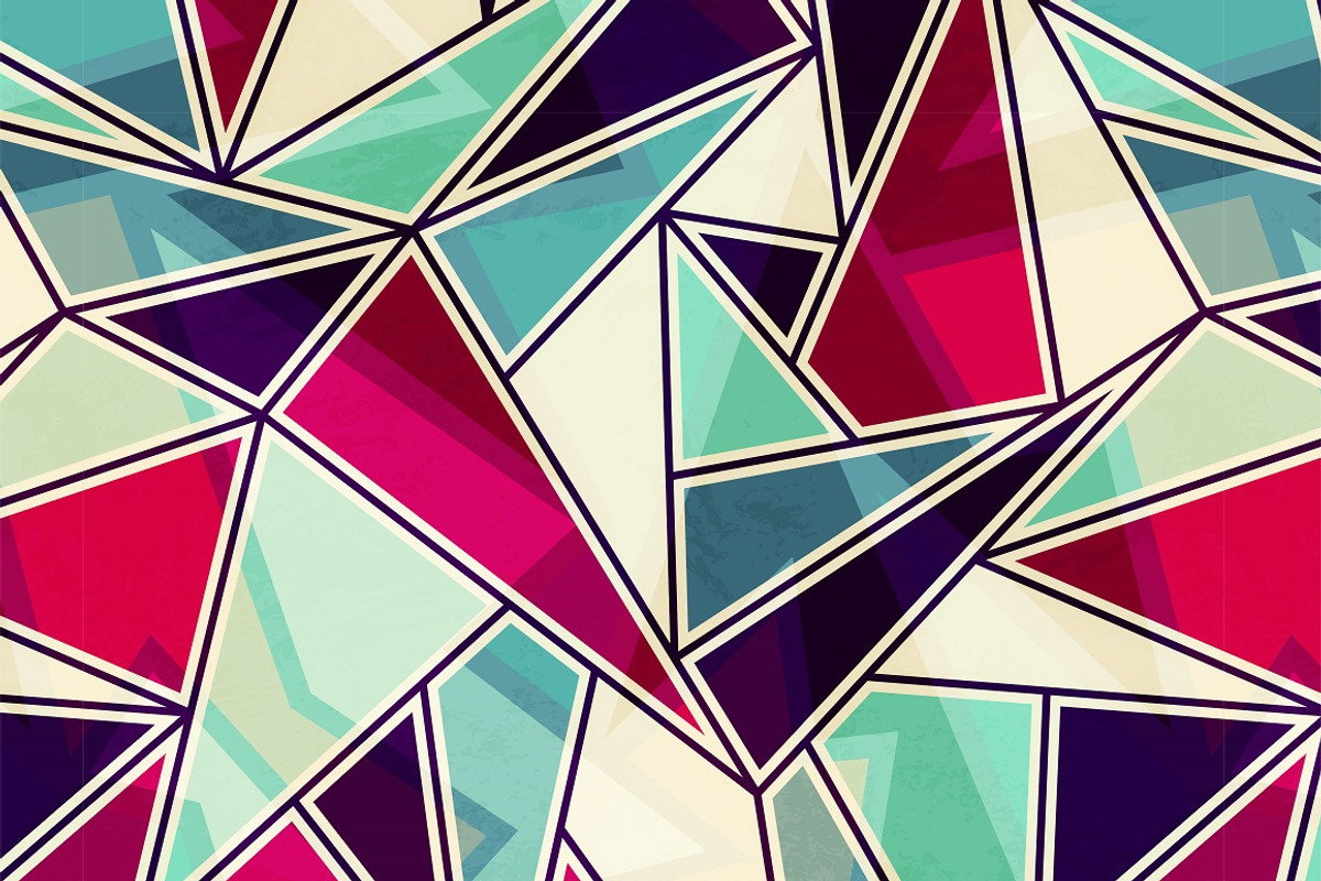 Vector Triangle Patterns 2, a Pattern Graphic by Gudiny