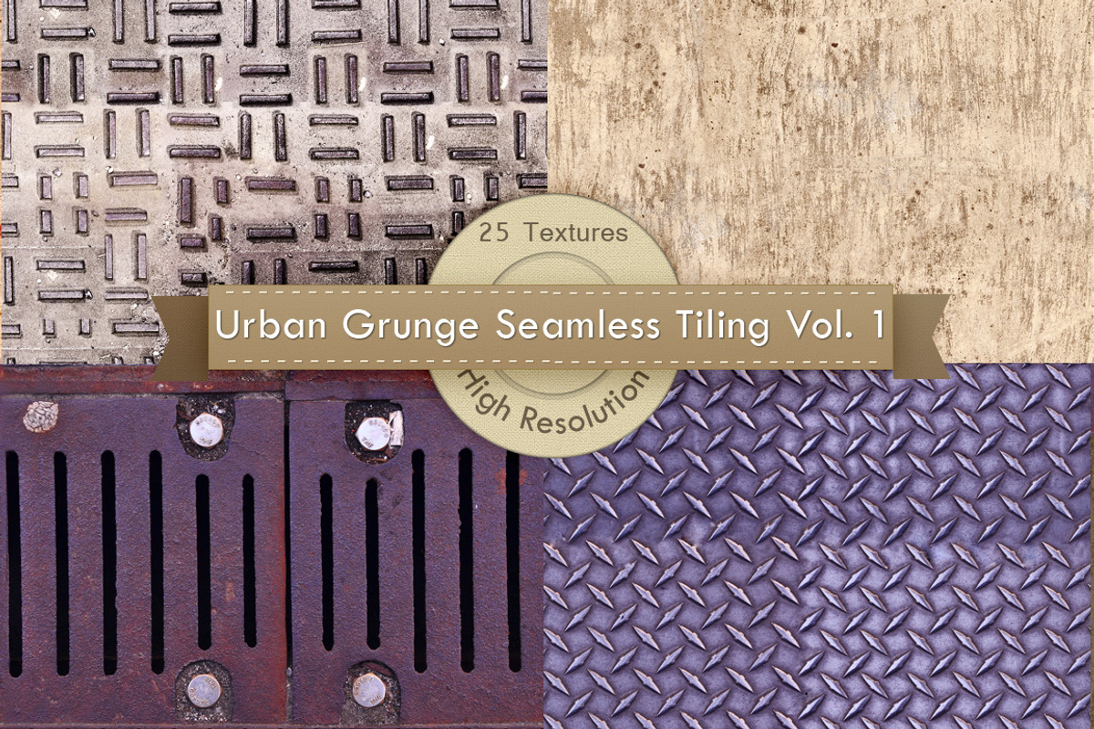 Urban Grunge Tiling Textures preview 4