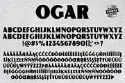 Ogar - 2 vintage fonts, a Font by Leitmotif (Thumbnail 5 of 5)