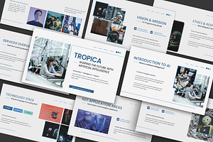 Tropica Artificial Intelligence, a Presentation Template by Caprio Studio