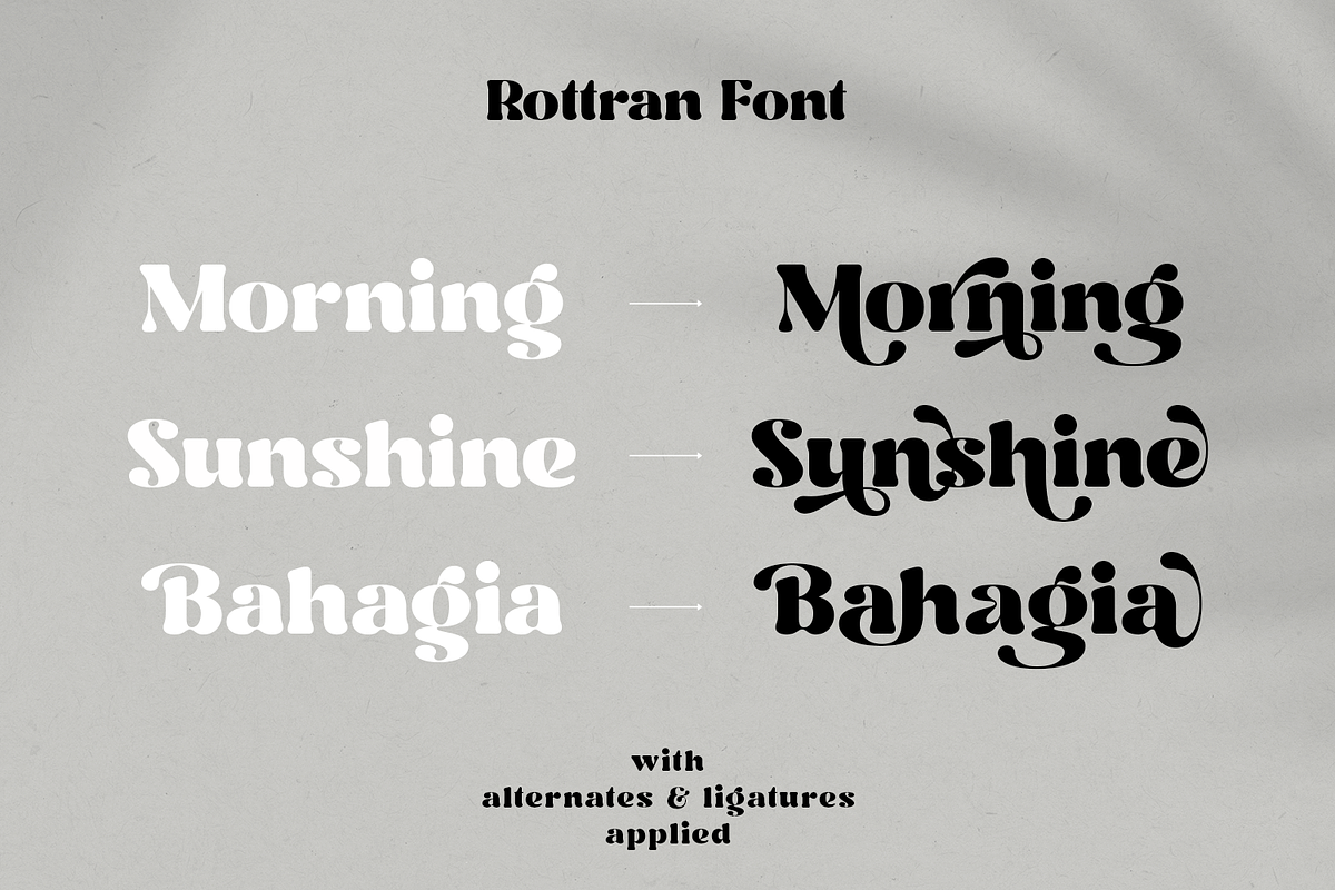 Rottran - Rounded Display Serif Font, a Serif Font by Ekahermawan (Photo 3 of 12)