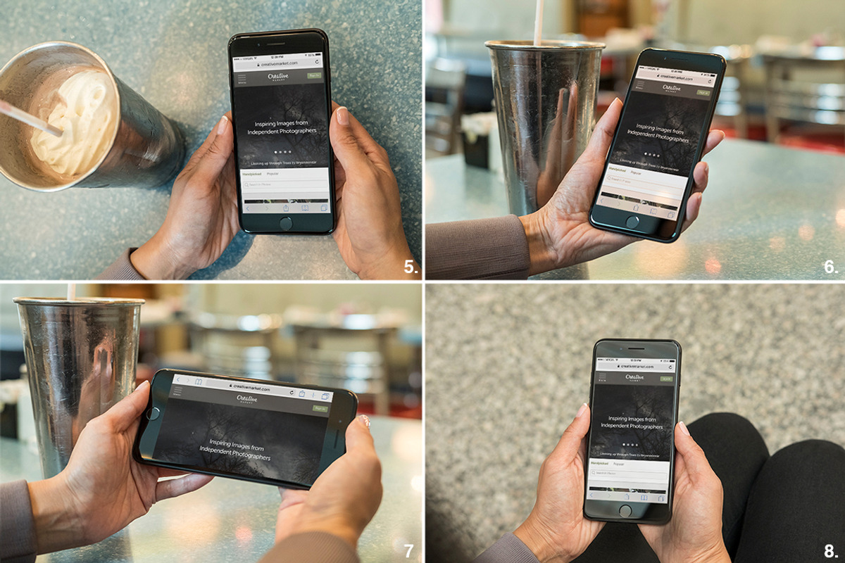 15 iPhone 7 Plus Real Photo Mockups, an iPhone Mockup by ZedProMedia (Photo 6 of 8)