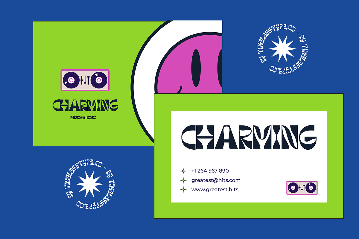 Parody Prank Psychedelic Font, a Serif Font by timelesstype.co (Photo 3 of 20)