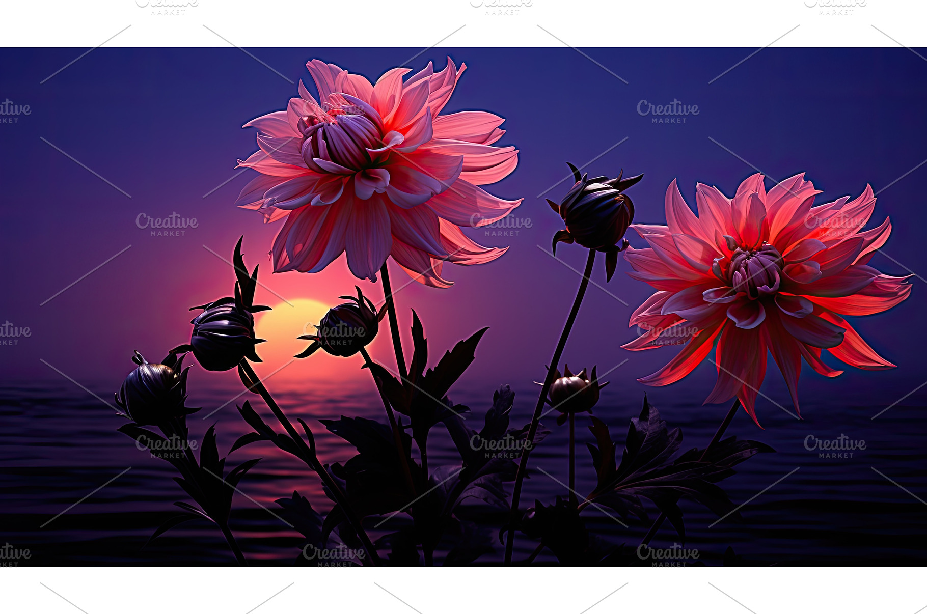 petals silhouette of flowers ai, a Beauty & Fashion Photo by pikepicture