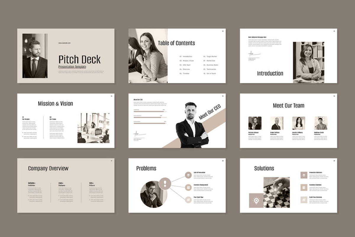 Pitch Deck Presentation Template, a Presentation Template by Mighty-Slide (Photo 2 of 4)