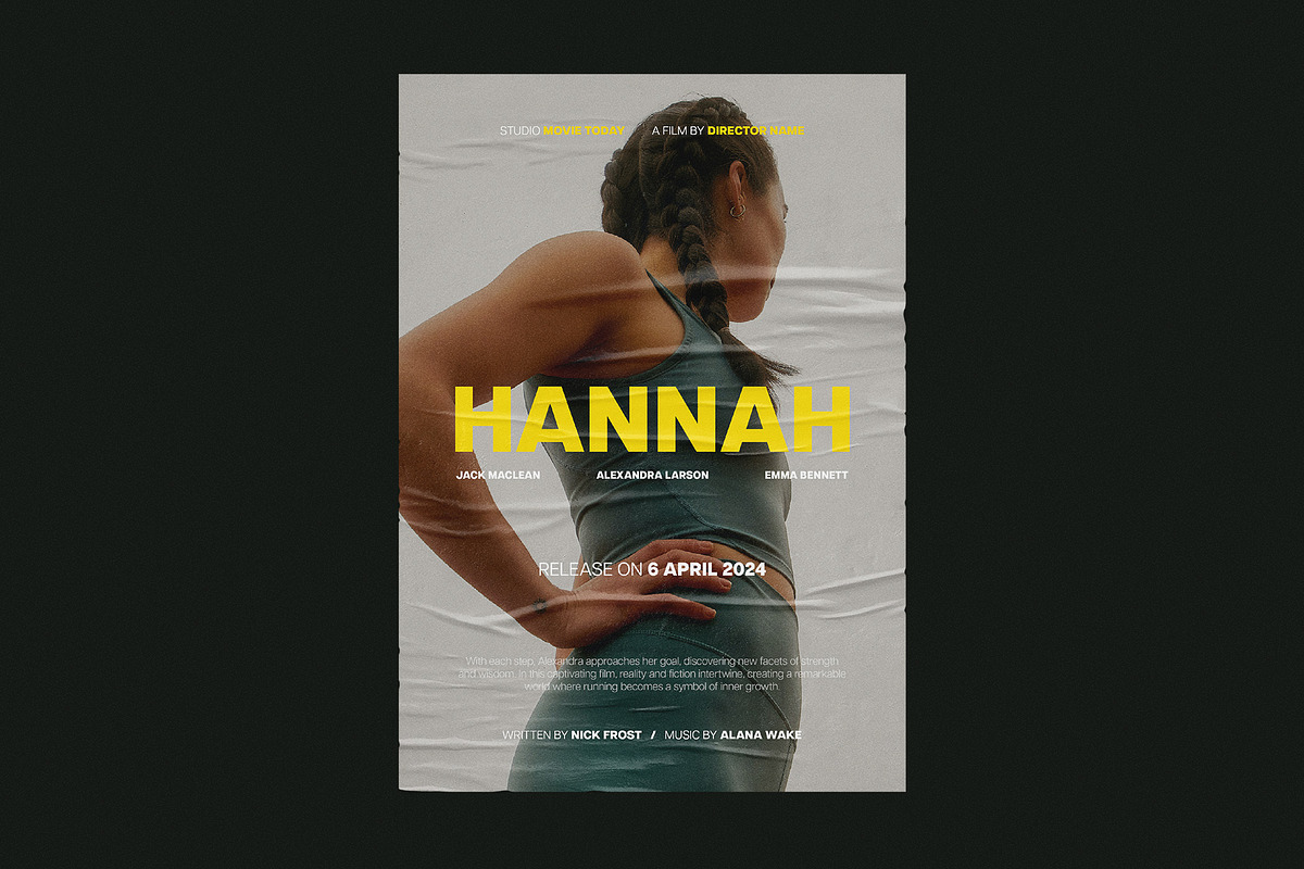 Sports Movie Poster Template, a Poster Template by Design Squad (Photo 1 of 2)