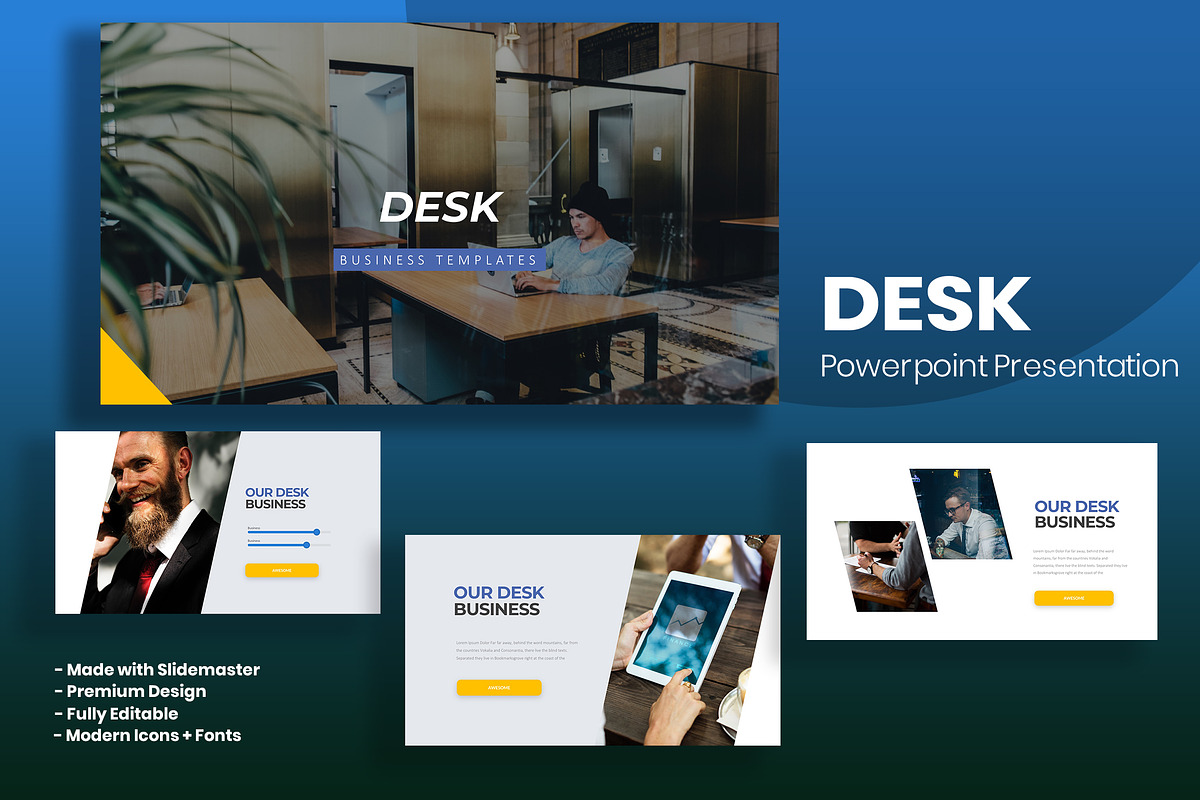 Desk - Powerpoint Template, a Presentation Template by AQR Studio ...
