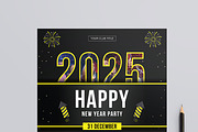 Happy New Year Flyer Layout, a Flyer Template by MightyDesign (Thumbnail 2 of 8)