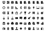 Education Glyphs Icons, a Solid Icon by Vector Stall (Thumbnail 2 of 4)