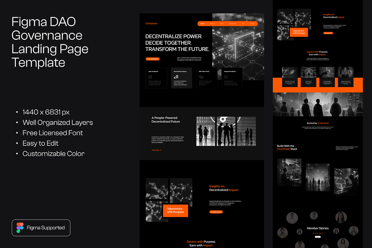Figma DAO Governance Landing Page
