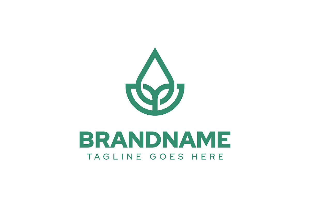 Drop Leaf Nature Logo, a Branding & Logo Template by Pray Art Design Studio