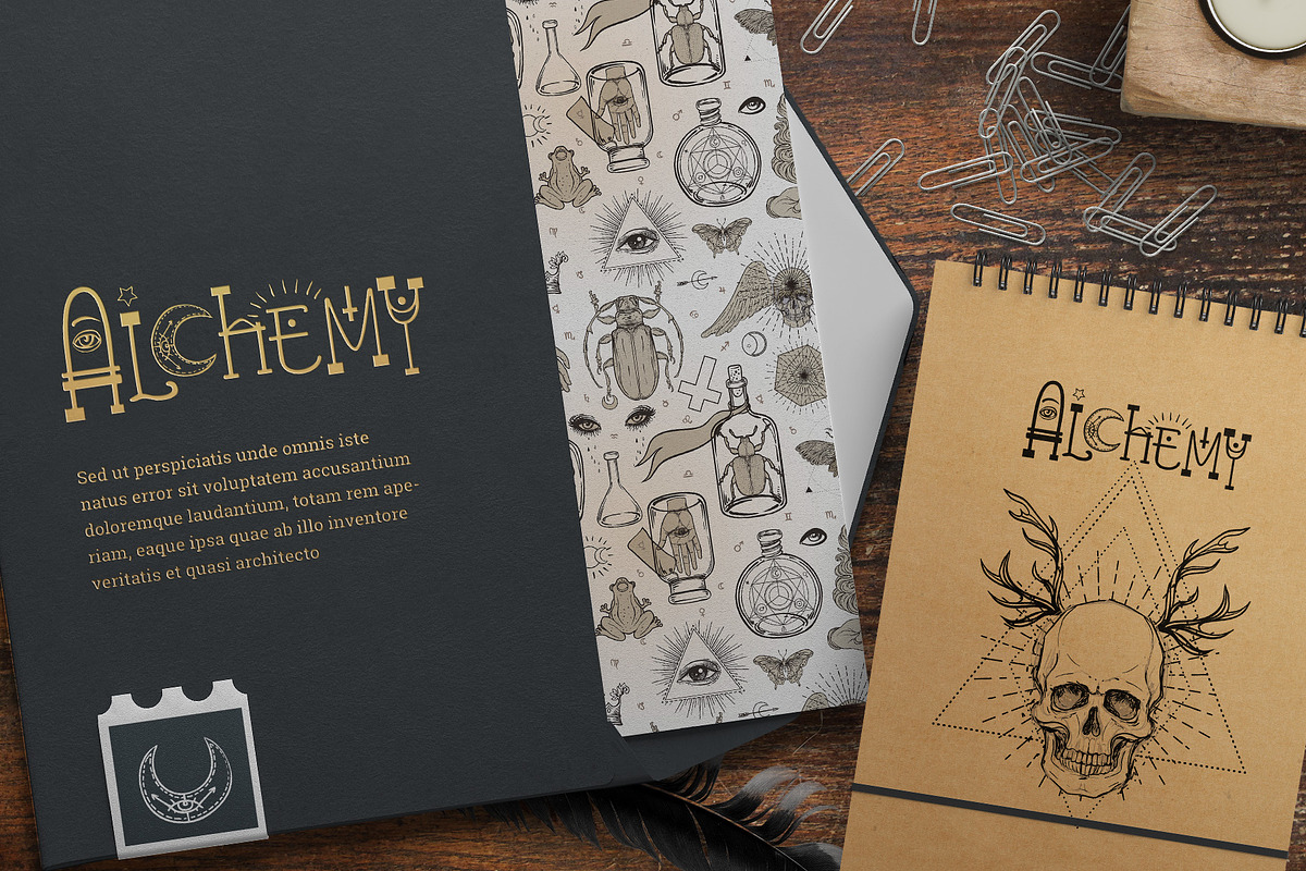100 ALCHEMY. Magic Vector Set., an Illustration by Varvara Gorbash