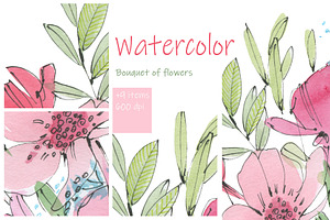 Bright summer flowers