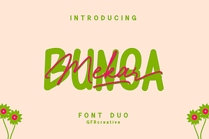 Bunga Mekar - Font Duo