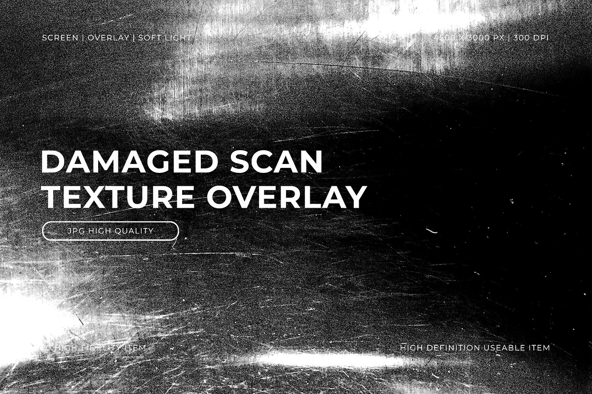 Damaged Scan Texture Overlay, a Texture Graphic by Pitchlook.Studio