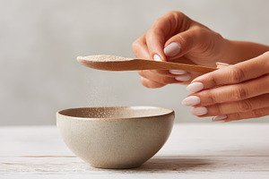 Measuring ingredients for cooking, a Photo by Beautiful things