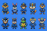 Animal Police Mascot Illustration, an Illustration by Riswan Ratta (Thumbnail 2 of 5)