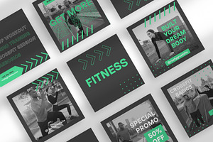 Fitness - Instagram Canva Templates