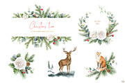 Watercolor Christmas Bundle, an Animal Illustration by Elena Medvedeva (Thumbnail 3 of 8)