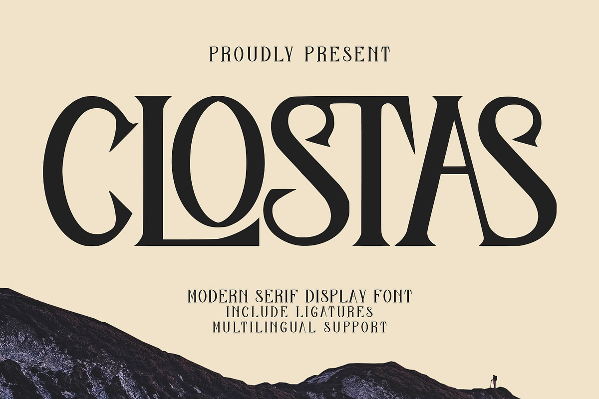 Clostas Modern Serif Display Font, a Serif Font by Maulana Creative (Photo 1 of 7)