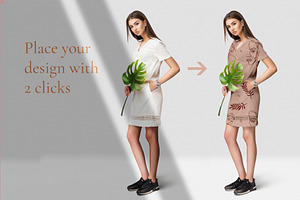 Female Dress Mockups Free Demo