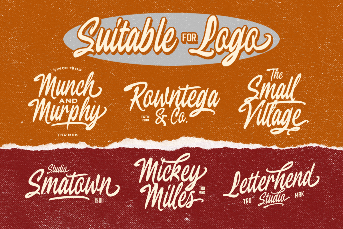 Pinsmalle - Vintage Script, a Script Font by Letterhend Studio (Photo 3 of 9)