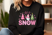 Let It Snow Clipart Christmas PNG, an Illustration by DreamCafeArt (Thumbnail 2 of 6)