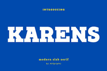 Karens - Modern Slab Serif Typeface