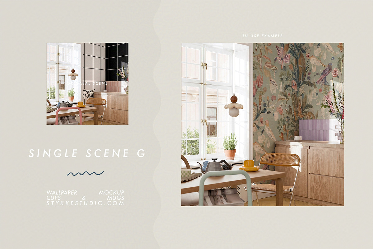 WALLPAPER MOCKUP | Kitchen Mockup, a Household Mockup by Stykke Studio (Photo 11 of 29)