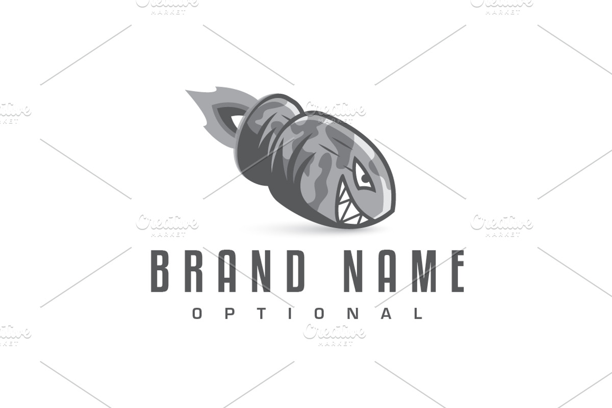 Shark Bullet Logo, a Branding & Logo Template by ARTE MIGUEL (Photo 3 of 3)