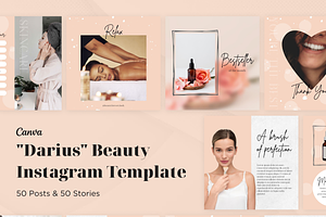 Instagram Beauty Canva Template