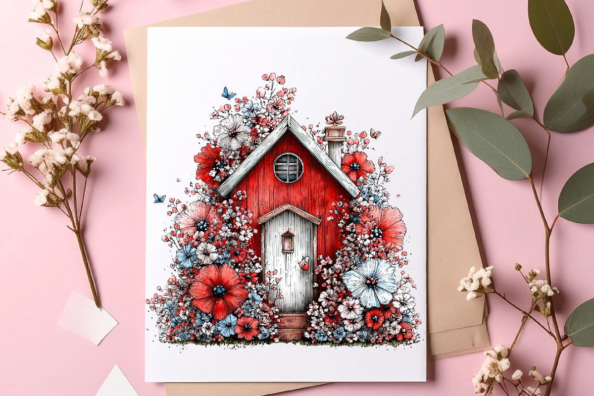 Whimsical spring clipart bundle, an Illustration by SinaCreation (Photo 9 of 11)