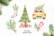 SALE | Watercolor Christmas | Winter, an Illustration by Kate Macate (Thumbnail 6 of 14)