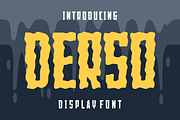Derso - Groovy Font, a Slab Serif Font by lelevien (Thumbnail 1 of 4)