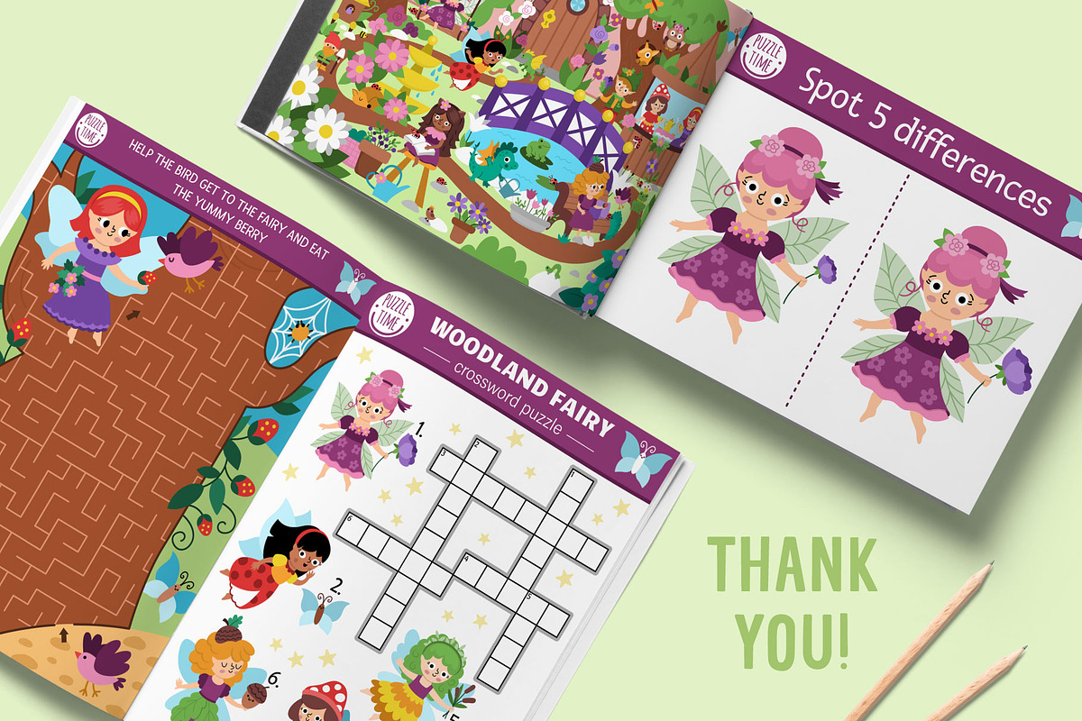 Woodland Fairy games for kids, an Education Illustration by Lexi Claus (Photo 14 of 14)