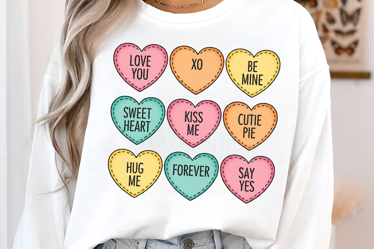 Candy Heart Sublimation Design, an Illustration by SinaCreation (Photo 3 of 10)