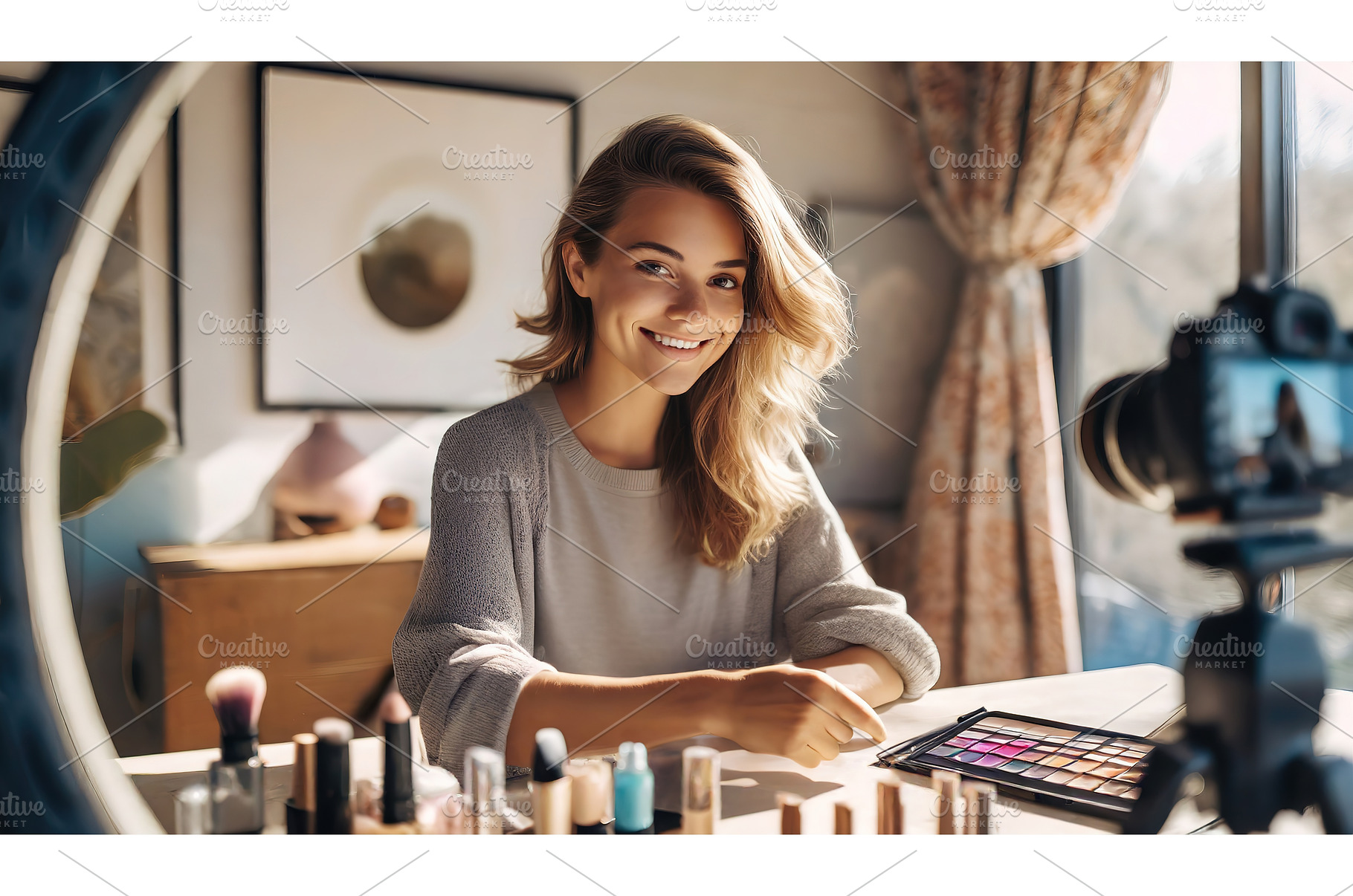 A lifestyle vlogger presenting her, a Beauty & Fashion Photo by Igor Tichonow