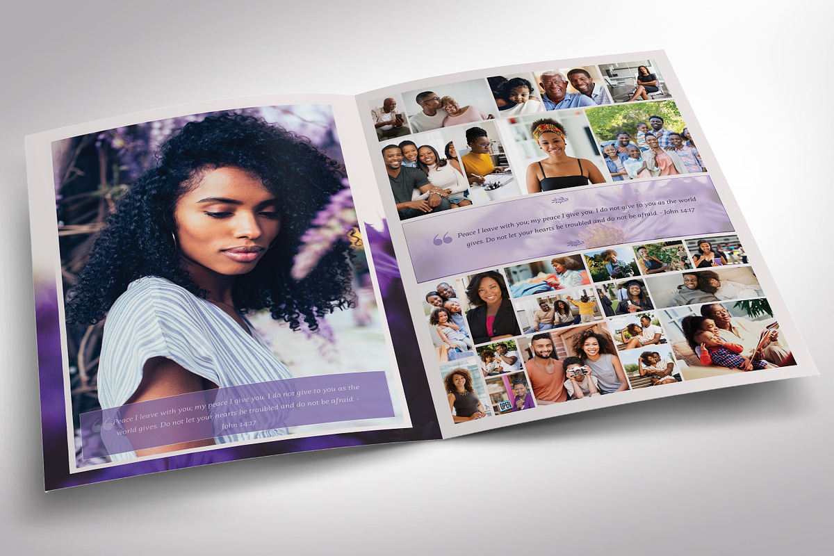 Lavender Love Tabloid Funeral, a Brochure Template by Godserv Designs (Photo 4 of 10)