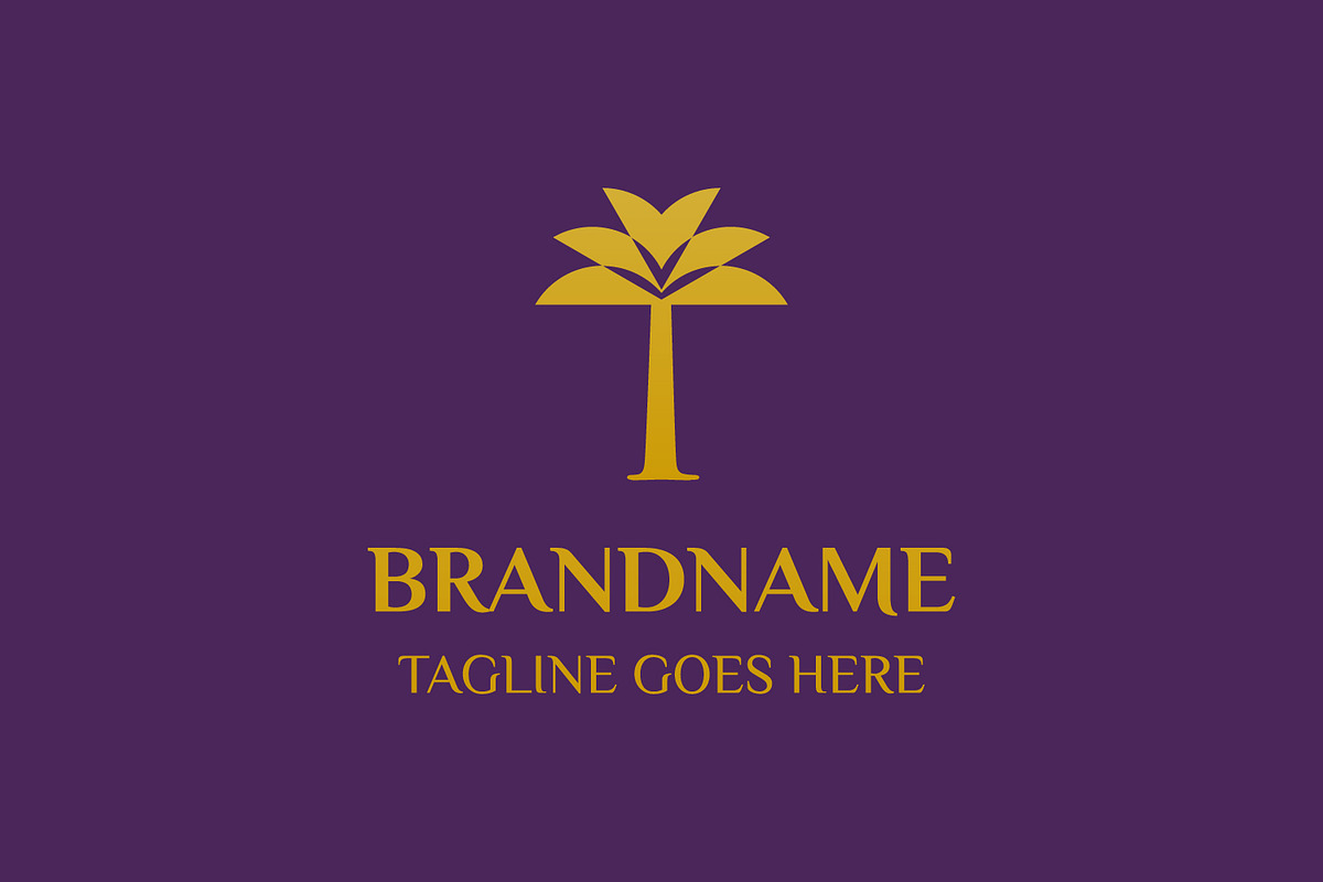 Letter I Palm Tree Luxury Logo, a Branding & Logo Template by Pray Art Design Studio