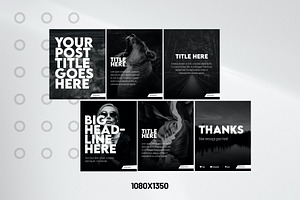 Dark Instagram Carousel Template