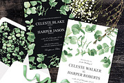 Eucalyptus Greens Wedding Suite, an Invitation Template by HannaSymo (Thumbnail 12 of 14)